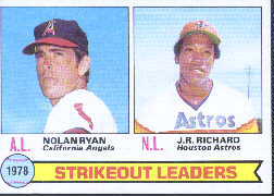 1979 Topps Baseball Cards      006      Nolan Ryan/J.R.Richard LL
